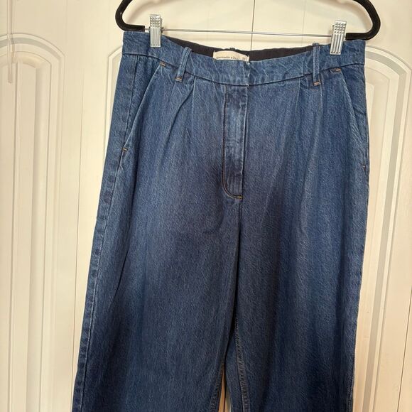 Abercrombie & Fitch Wide Leg Trouser Jeans Size 10/30 - Picture 3 of 8